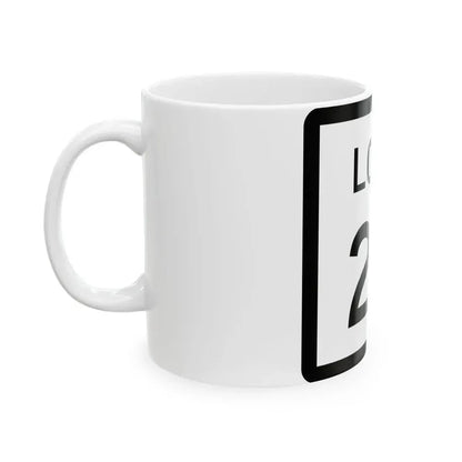 Texas Loop 22 (Texas) (Road Sign) White Coffee Mug - Go Mug Yourself