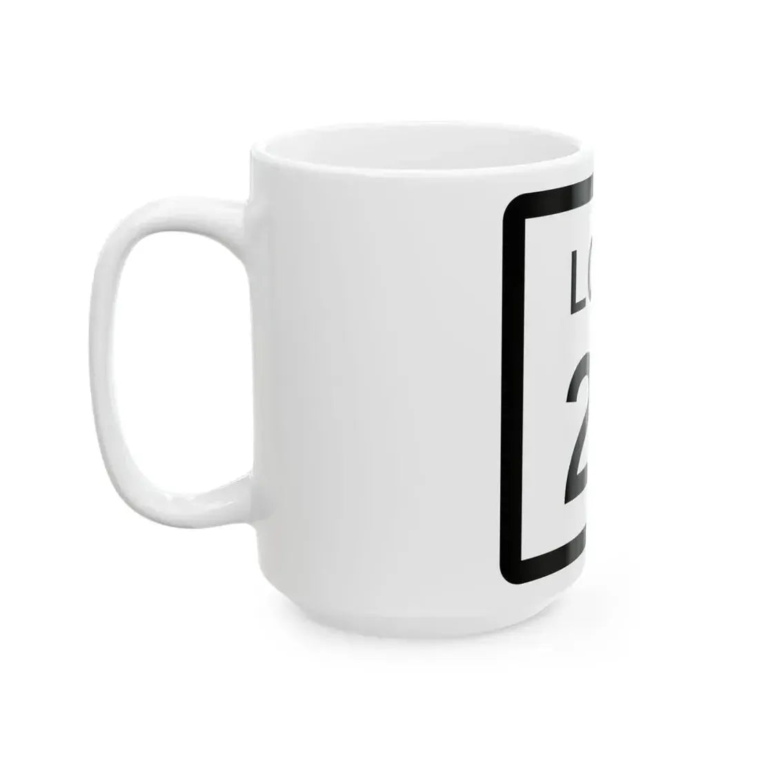 Texas Loop 23 (Texas) (Road Sign) White Coffee Mug - Go Mug Yourself