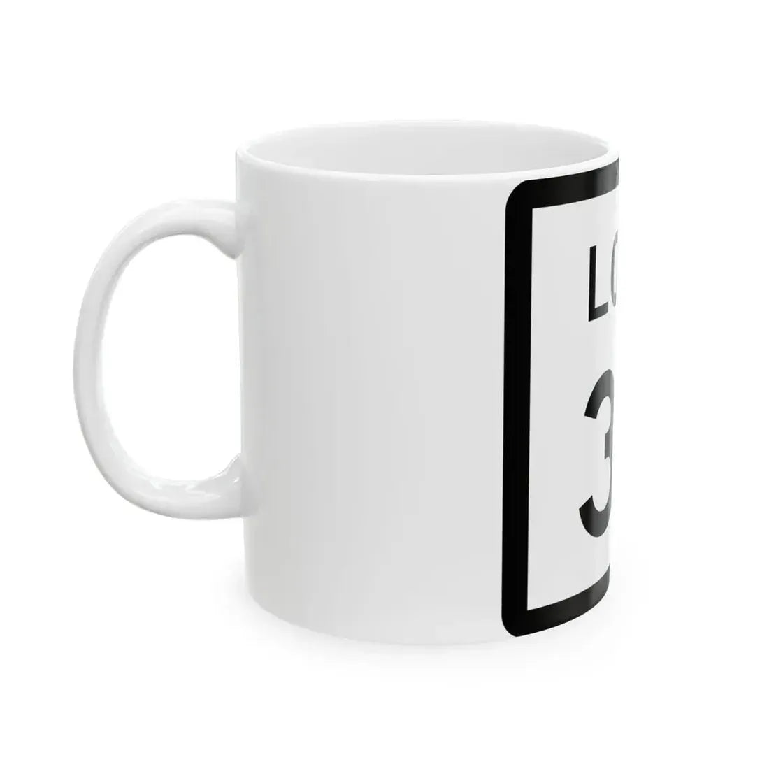Texas Loop 30 (Texas) (Road Sign) White Coffee Mug - Go Mug Yourself