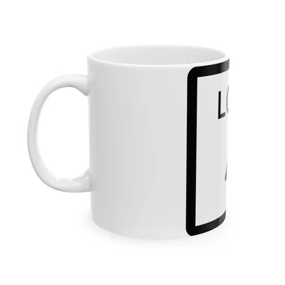 Texas Loop 4 (Texas) (Road Sign) White Coffee Mug - Go Mug Yourself
