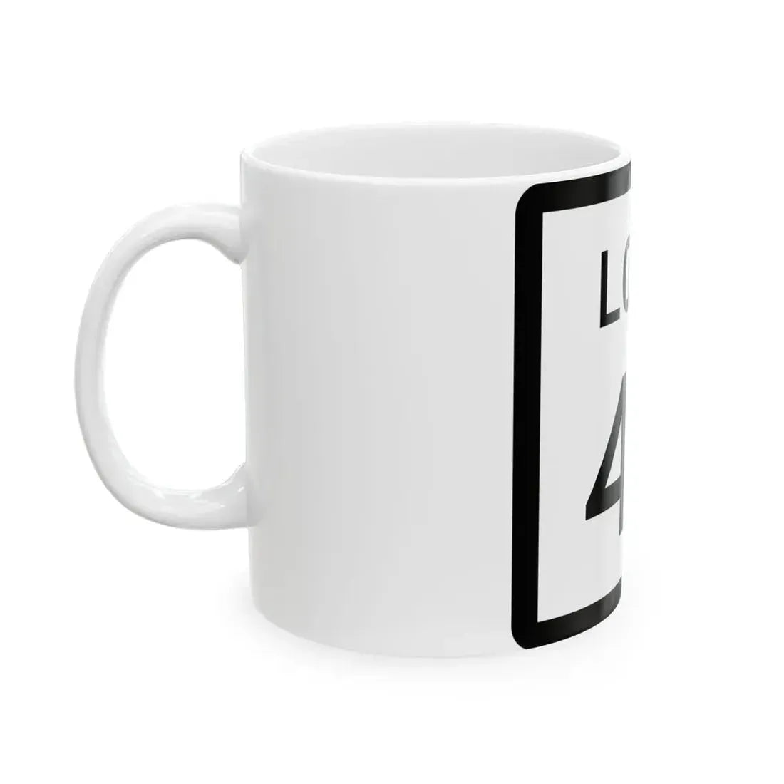 Texas Loop 40 (Texas) (Road Sign) White Coffee Mug - Go Mug Yourself