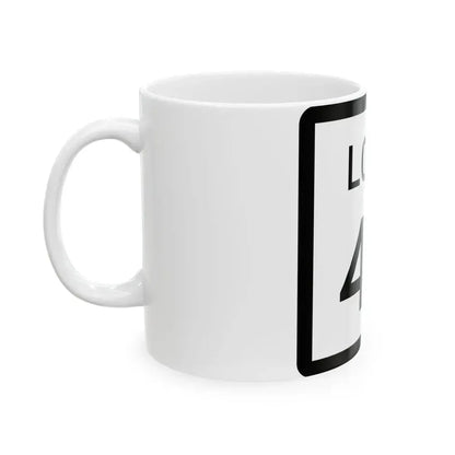 Texas Loop 40 (Texas) (Road Sign) White Coffee Mug - Go Mug Yourself