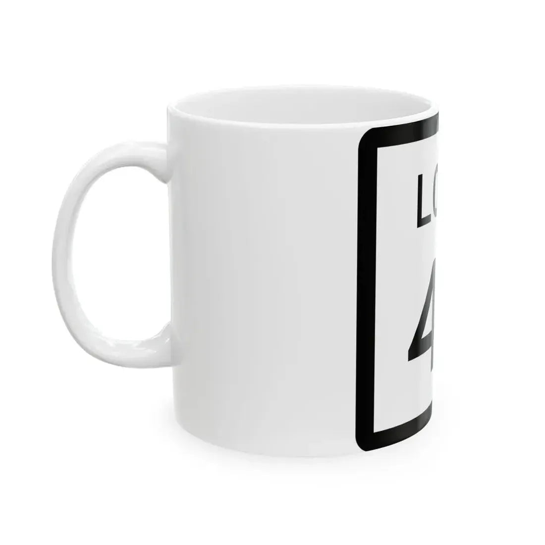 Texas Loop 42 (Texas) (Road Sign) White Coffee Mug - Go Mug Yourself