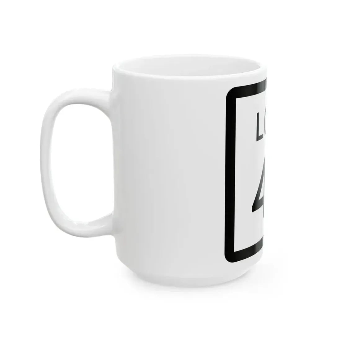 Texas Loop 42 (Texas) (Road Sign) White Coffee Mug - Go Mug Yourself