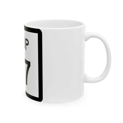 Texas Loop 47 (Texas) (Road Sign) White Coffee Mug - Go Mug Yourself