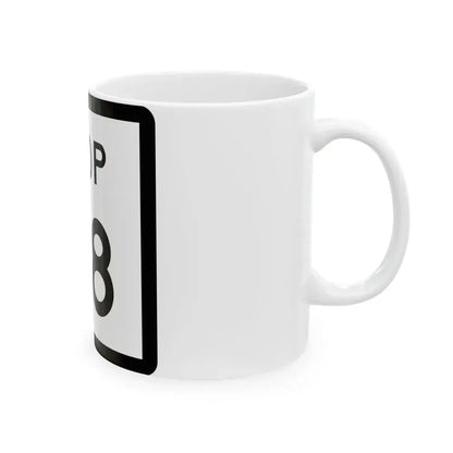 Texas Loop 48 (Texas) (Road Sign) White Coffee Mug - Go Mug Yourself