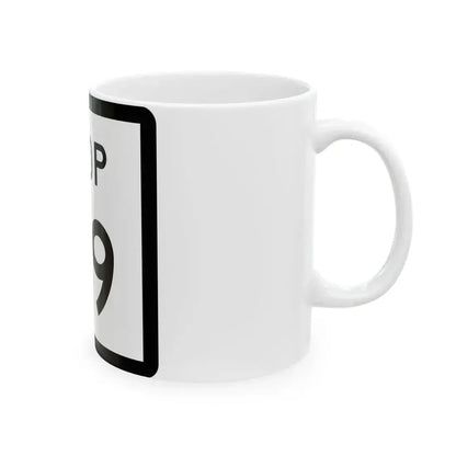 Texas Loop 49 (Texas) (Road Sign) White Coffee Mug - Go Mug Yourself