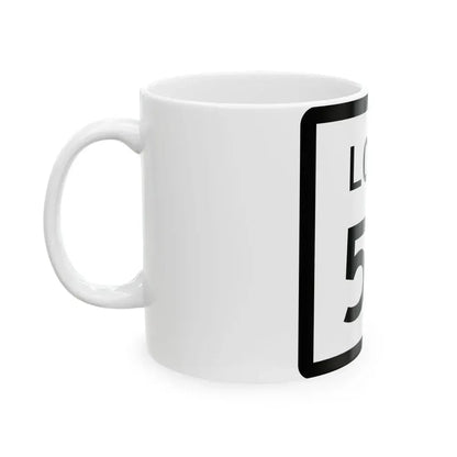 Texas Loop 50 (Texas) (Road Sign) White Coffee Mug - Go Mug Yourself