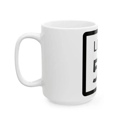 Texas Loop 56 (Texas) (Road Sign) White Coffee Mug - Go Mug Yourself