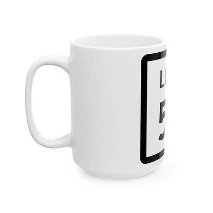 Texas Loop 57 (Texas) (Road Sign) White Coffee Mug - Go Mug Yourself