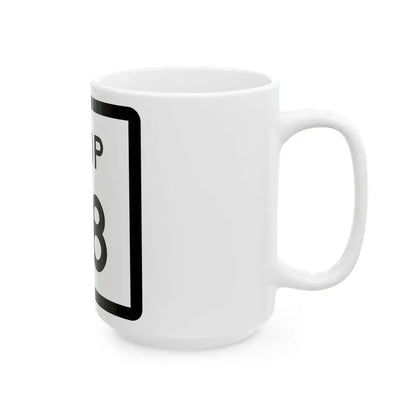 Texas Loop 58 (Texas) (Road Sign) White Coffee Mug - Go Mug Yourself