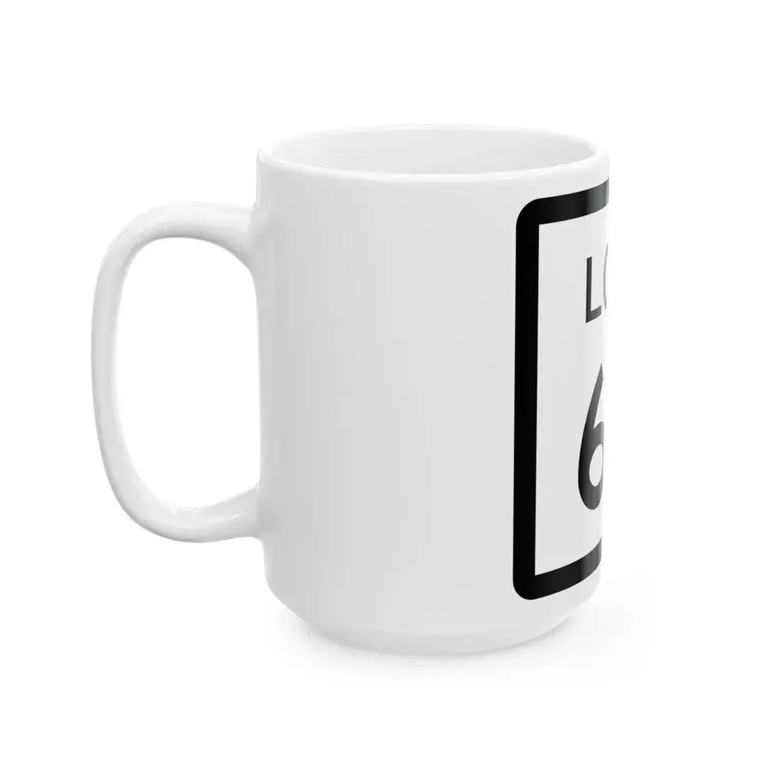 Texas Loop 60 (Texas) (Road Sign) White Coffee Mug - Go Mug Yourself