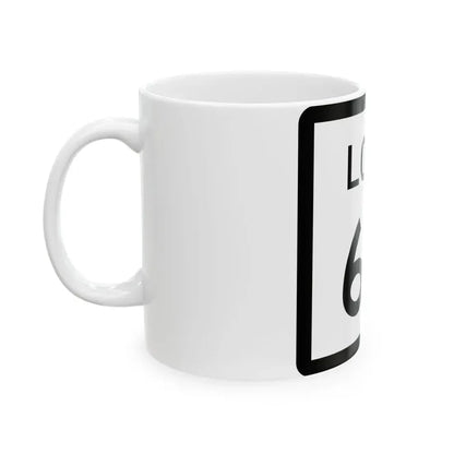 Texas Loop 62 (Texas) (Road Sign) White Coffee Mug - Go Mug Yourself