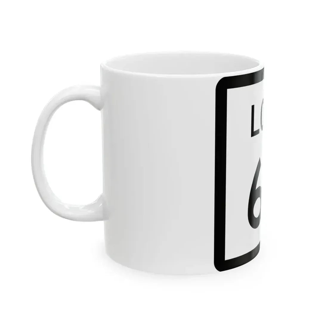 Texas Loop 64 (Texas) (Road Sign) White Coffee Mug - Go Mug Yourself