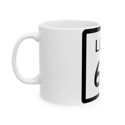 Texas Loop 65 (Texas) (Road Sign) White Coffee Mug - Go Mug Yourself