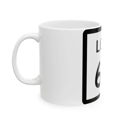 Texas Loop 66 (Texas) (Road Sign) White Coffee Mug - Go Mug Yourself