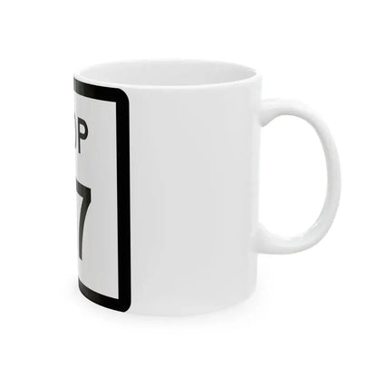 Texas Loop 67 (Texas) (Road Sign) White Coffee Mug - Go Mug Yourself