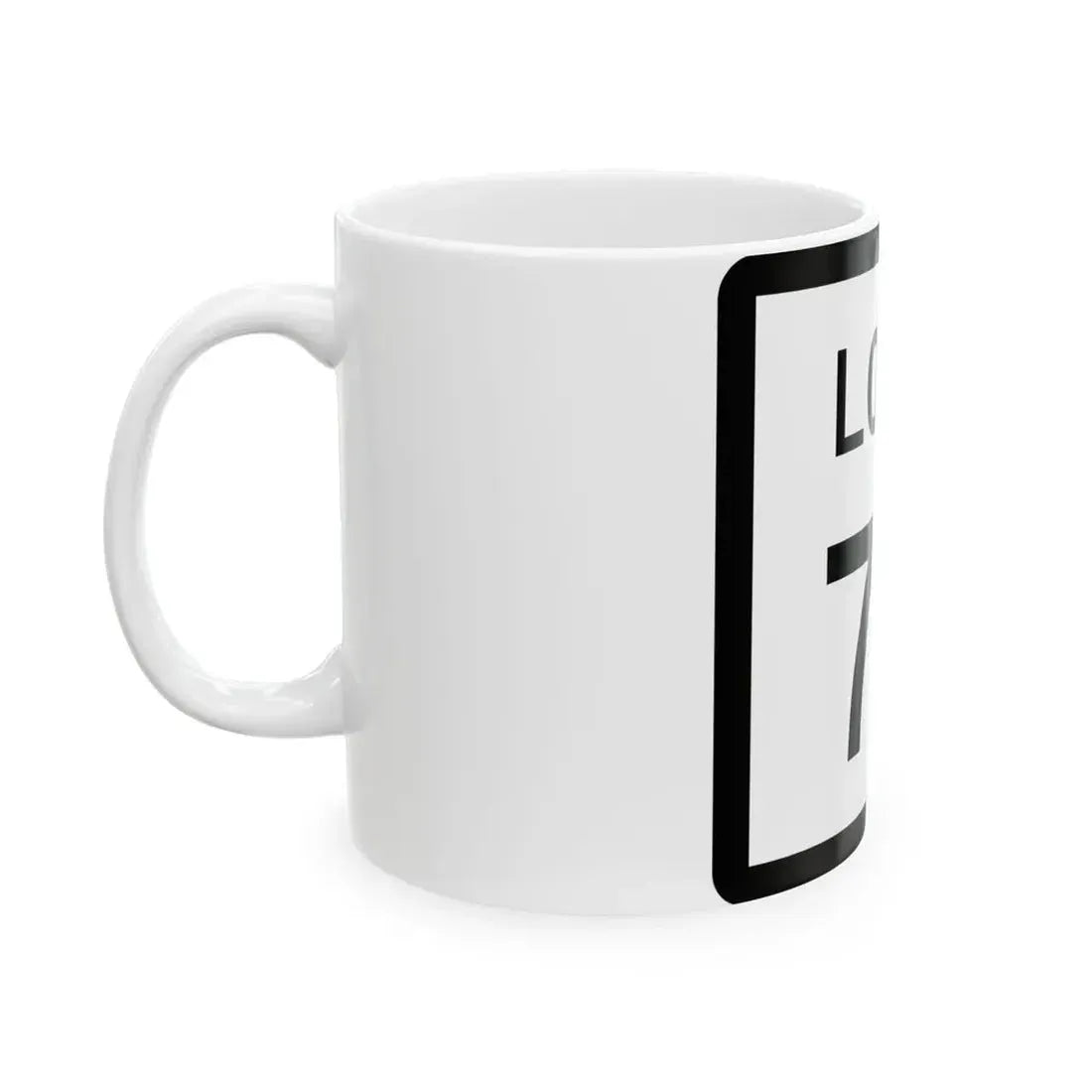 Texas Loop 70 (Texas) (Road Sign) White Coffee Mug - Go Mug Yourself