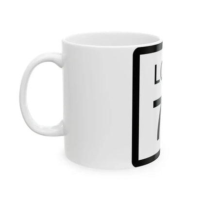 Texas Loop 75 (Texas) (Road Sign) White Coffee Mug - Go Mug Yourself