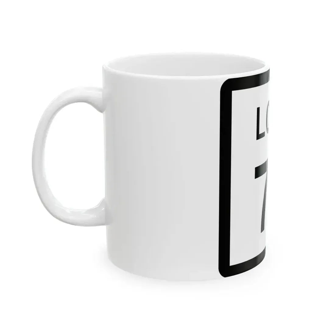 Texas Loop 77 (Texas) (Road Sign) White Coffee Mug - Go Mug Yourself