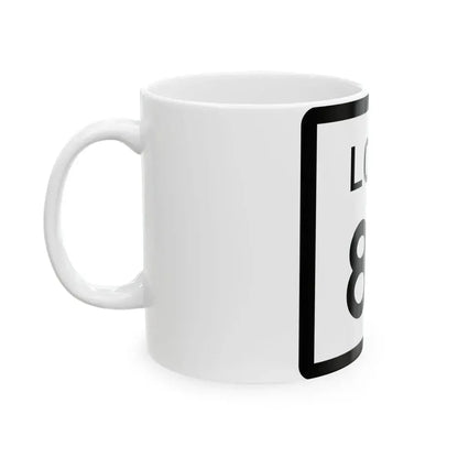 Texas Loop 87 (Texas) (Road Sign) White Coffee Mug - Go Mug Yourself