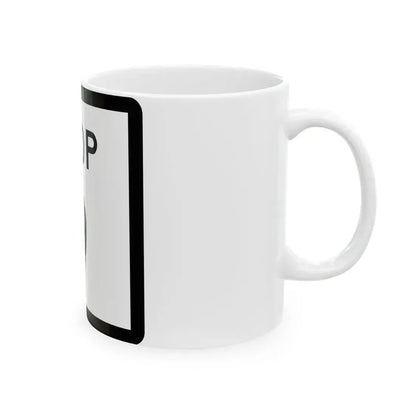 Texas Loop 9 (Texas) (Road Sign) White Coffee Mug - Go Mug Yourself