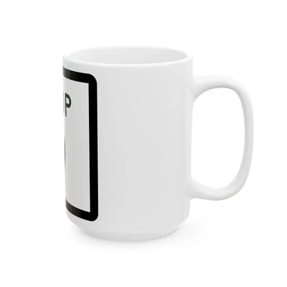 Texas Loop 9 (Texas) (Road Sign) White Coffee Mug - Go Mug Yourself