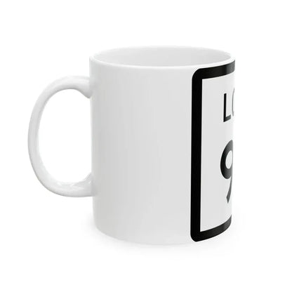 Texas Loop 90 (Texas) (Road Sign) White Coffee Mug - Go Mug Yourself