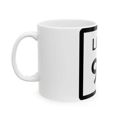 Texas Loop 92 (Texas) (Road Sign) White Coffee Mug - Go Mug Yourself