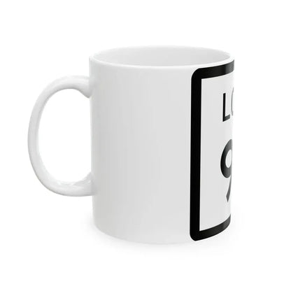 Texas Loop 93 (Texas) (Road Sign) White Coffee Mug - Go Mug Yourself