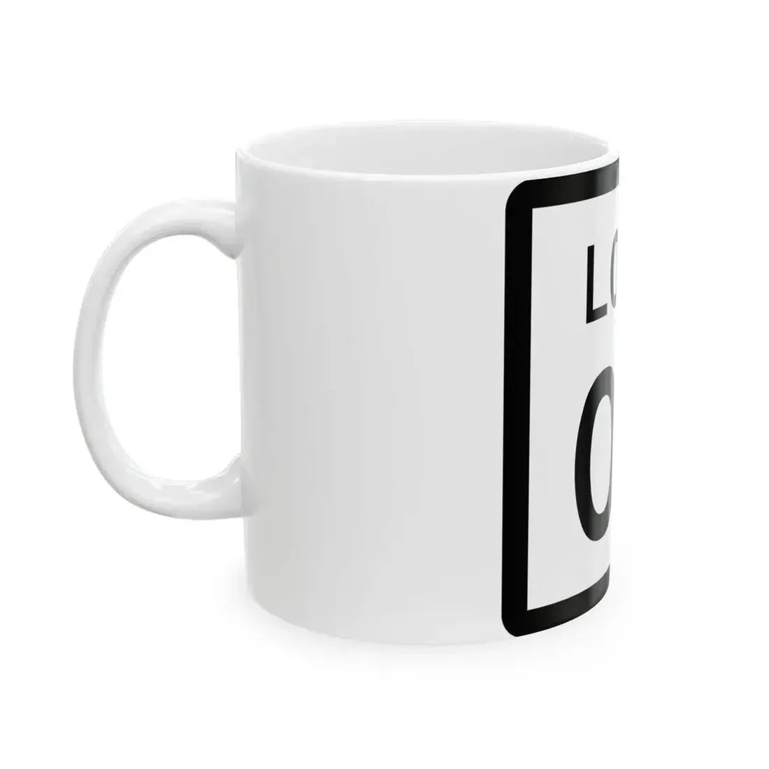 Texas Loop XX (Texas) (Road Sign) White Coffee Mug - Go Mug Yourself
