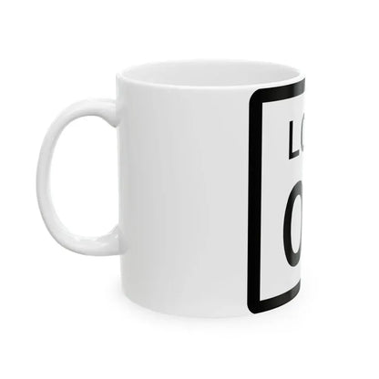 Texas Loop XX (Texas) (Road Sign) White Coffee Mug - Go Mug Yourself