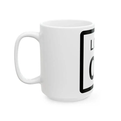 Texas Loop XX (Texas) (Road Sign) White Coffee Mug - Go Mug Yourself