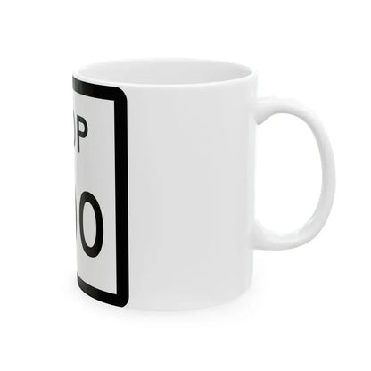 Texas Loop XXX (Texas) (Road Sign) White Coffee Mug - Go Mug Yourself