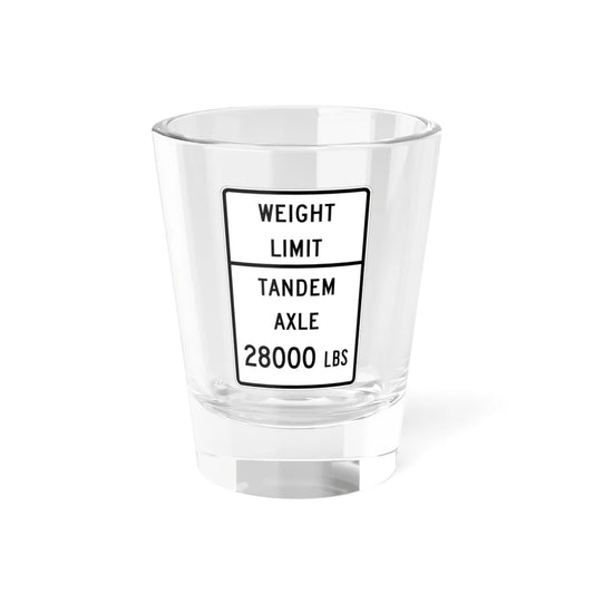 Texas MUTCD R12-2cT template (Texas) (Road Sign) Shot Glass 1.5oz 1.5oz - Go Mug Yourself