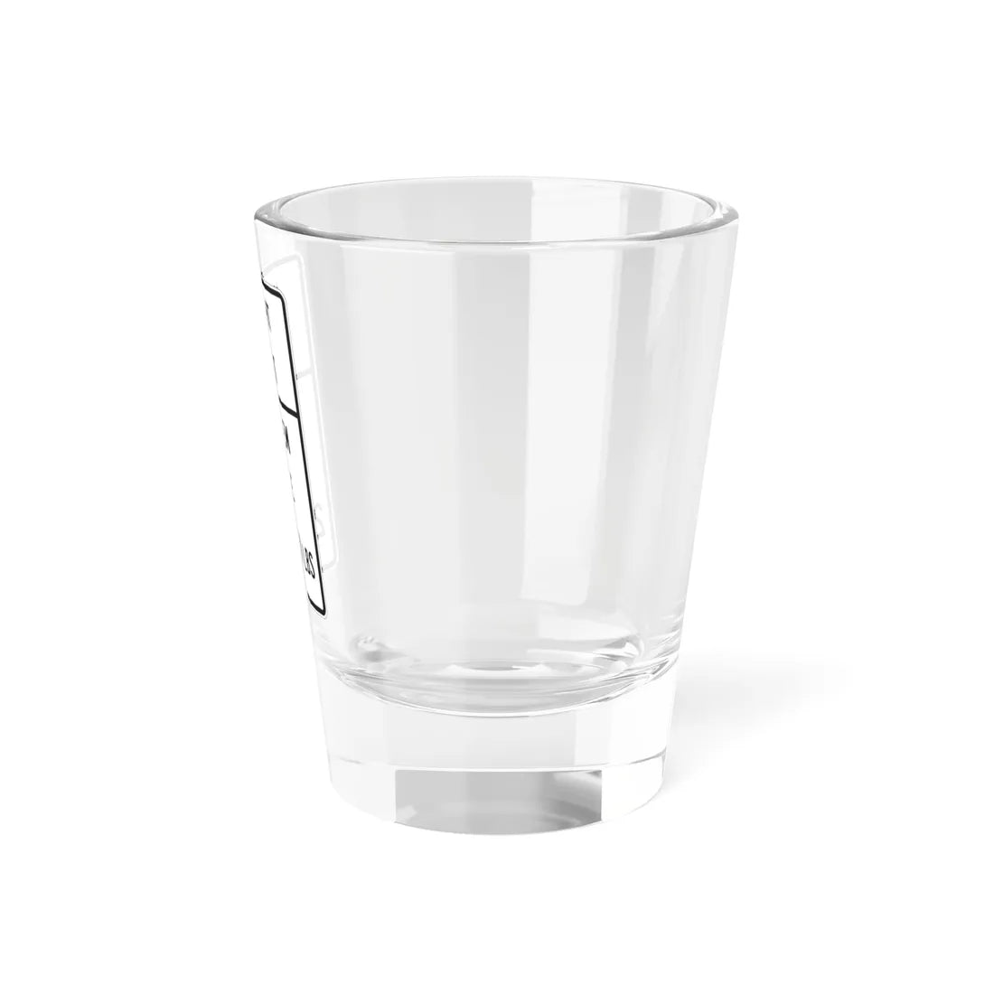Texas MUTCD R12-2cT template (Texas) (Road Sign) Shot Glass 1.5oz - Go Mug Yourself