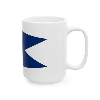 Texas Navy Broad Pennant of a Commodore (United States) White Coffee Mug - Go Mug Yourself