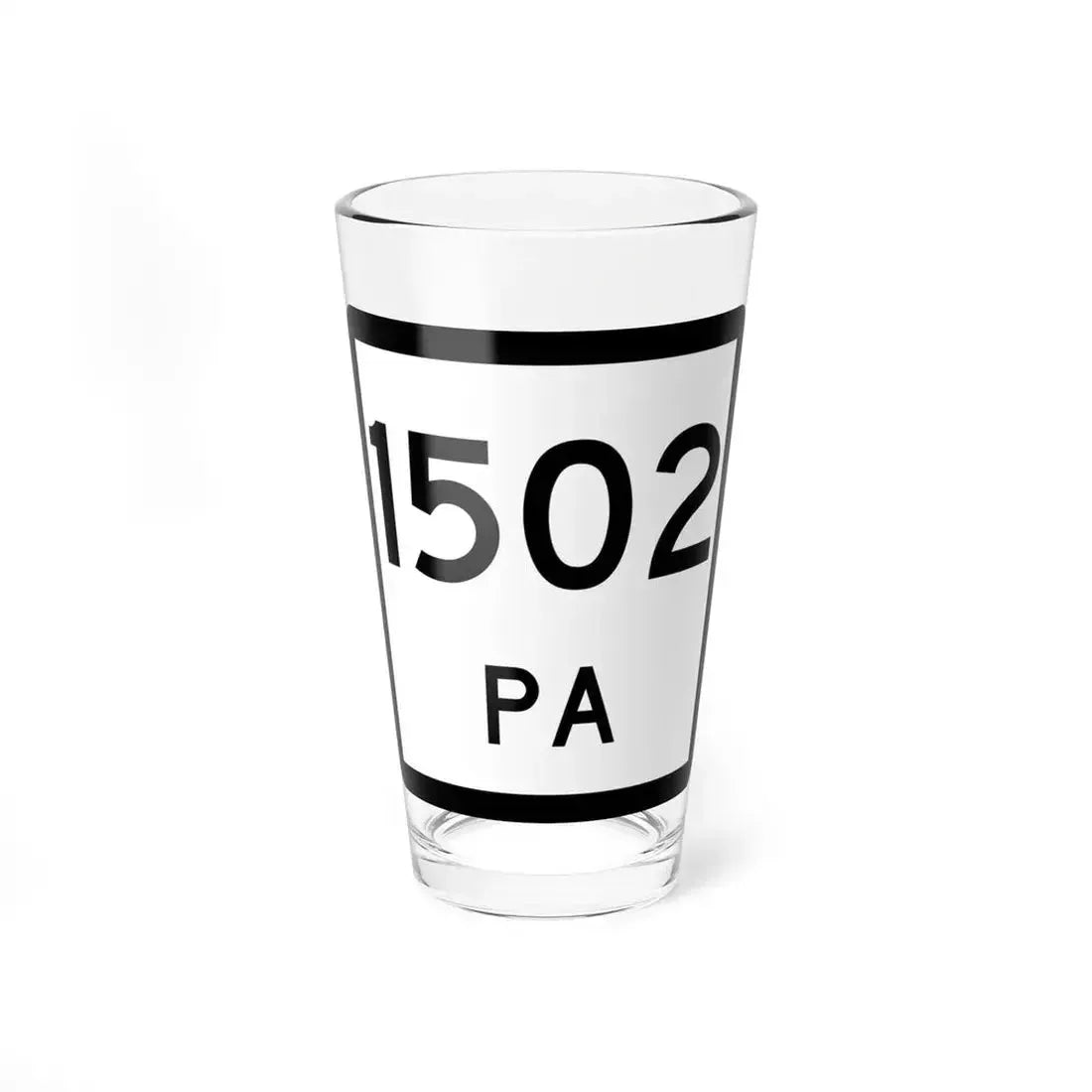 Texas PA 1502 (Texas) (Road Sign) Pint Glass 16oz - Go Mug Yourself
