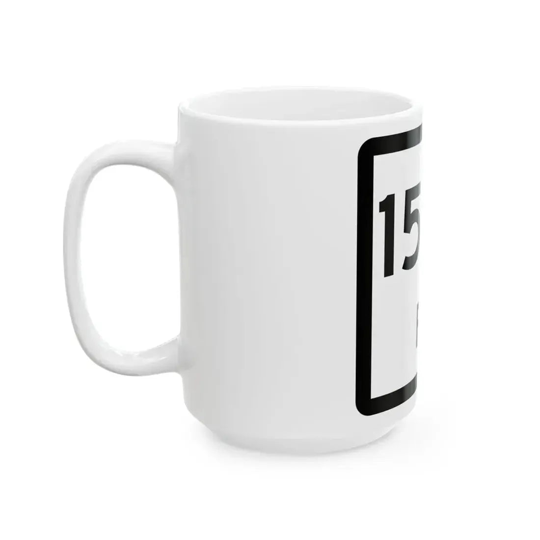 Texas PA 1502 (Texas) (Road Sign) White Coffee Mug - Go Mug Yourself