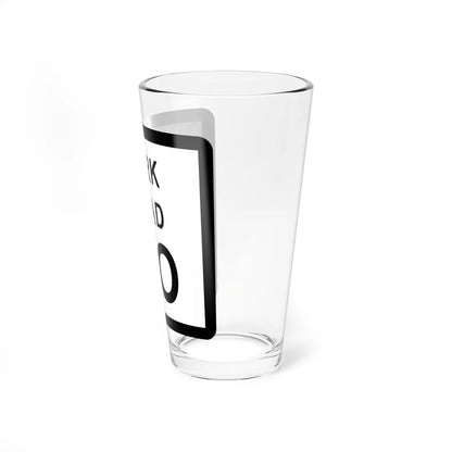 Texas Park Road 00 template (Texas) (Road Sign) Pint Glass 16oz - Go Mug Yourself