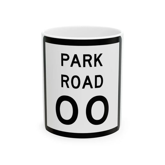 Texas Park Road 00 template (Texas) (Road Sign) White Coffee Mug 11oz - Go Mug Yourself