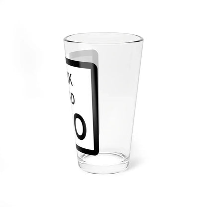 Texas Park Road 100 (Texas) (Road Sign) Pint Glass 16oz - Go Mug Yourself