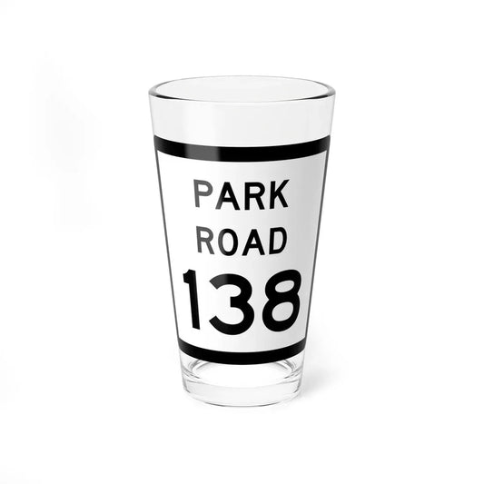 Texas Park Road 138 (Texas) (Road Sign) Pint Glass 16oz 16oz - Go Mug Yourself