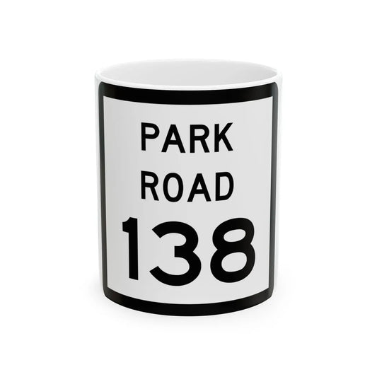 Texas Park Road 138 (Texas) (Road Sign) White Coffee Mug 11oz - Go Mug Yourself