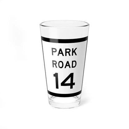 Texas Park Road 14 (Texas) (Road Sign) Pint Glass 16oz 16oz - Go Mug Yourself