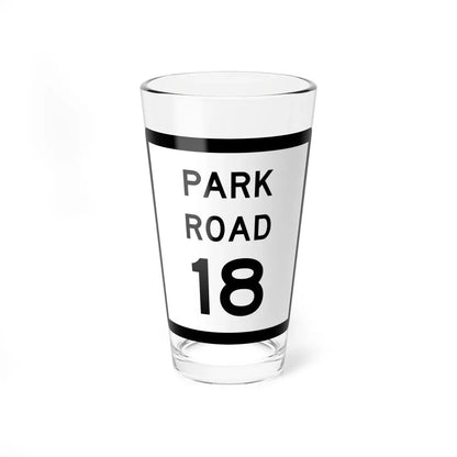 Texas Park Road 18 (Texas) (Road Sign) Pint Glass 16oz 16oz - Go Mug Yourself