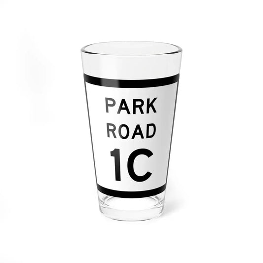 Texas Park Road 1C (Texas) (Road Sign) Pint Glass 16oz 16oz - Go Mug Yourself