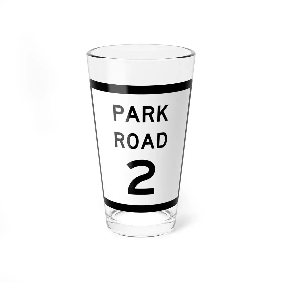 Texas Park Road 2 (Texas) (Road Sign) Pint Glass 16oz 16oz - Go Mug Yourself