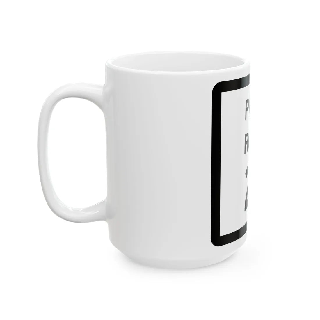 Texas Park Road 21 (Texas) (Road Sign) White Coffee Mug - Go Mug Yourself
