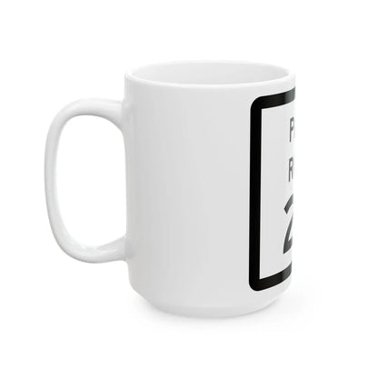 Texas Park Road 26 (Texas) (Road Sign) White Coffee Mug - Go Mug Yourself